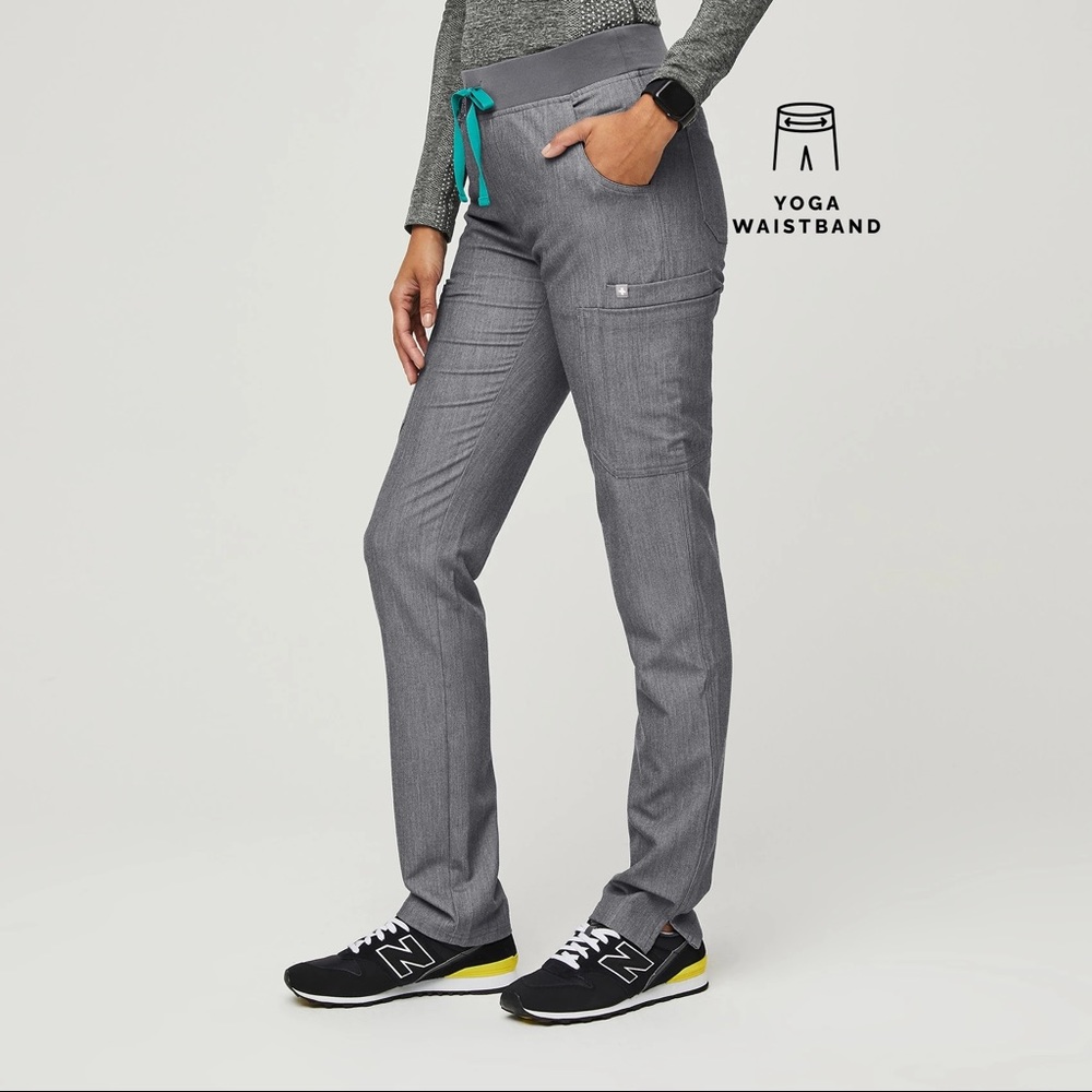 Yola Yoga waistband Skinny Scrub Pants